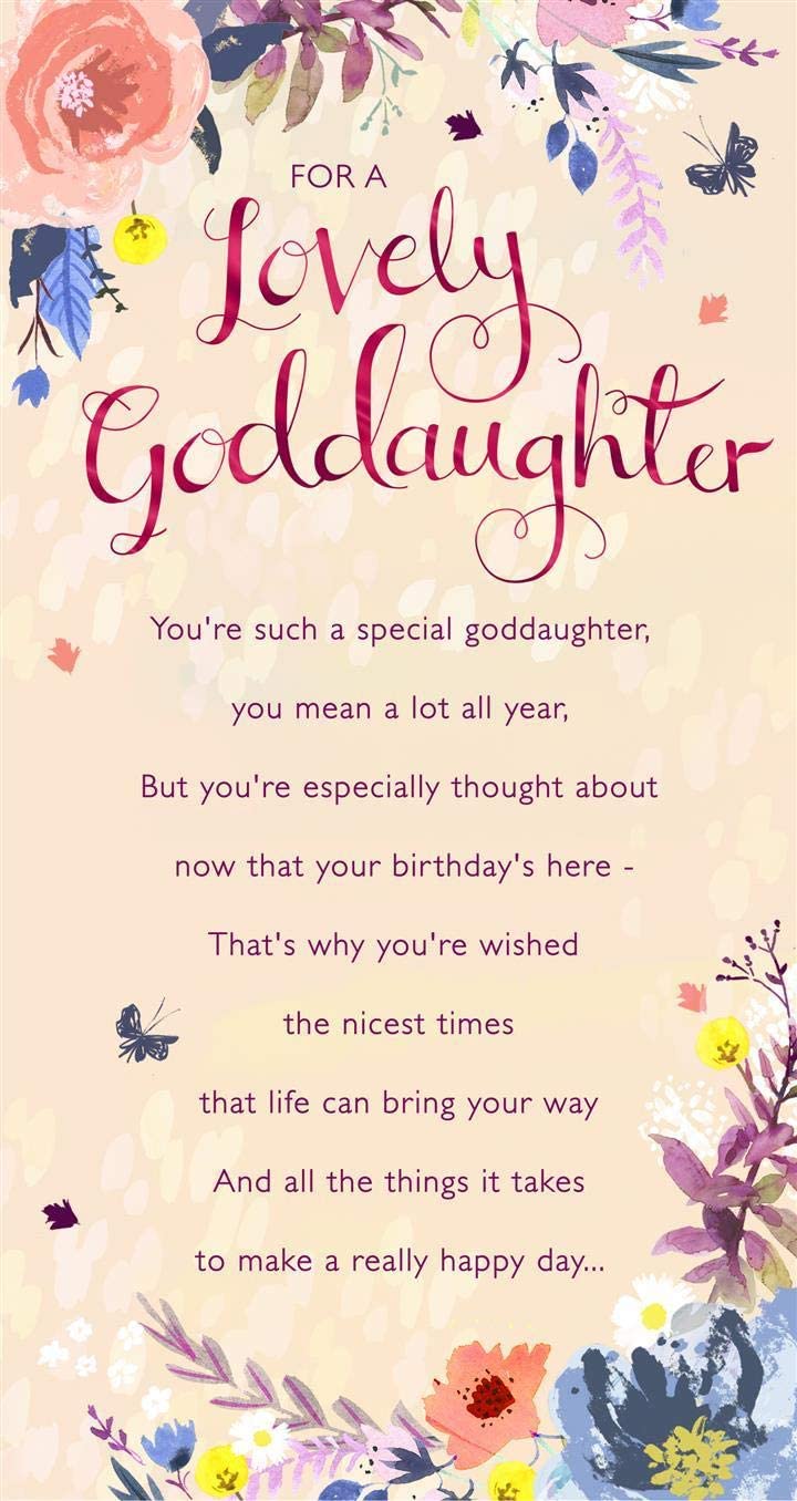 Goddaughter Birthday Card - Unmistakeably Floral