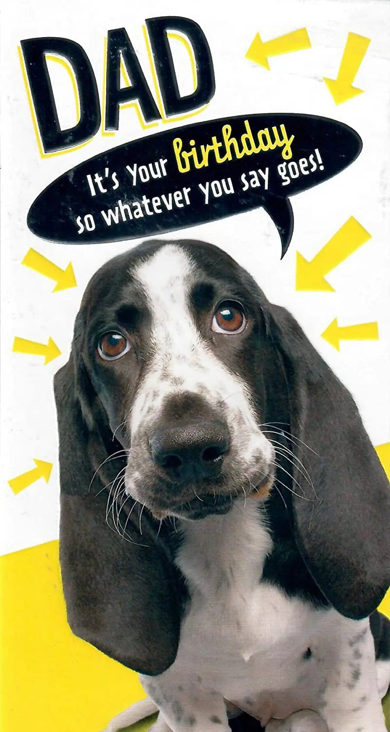 Dad Birthday Card - A Spaniel In Submition