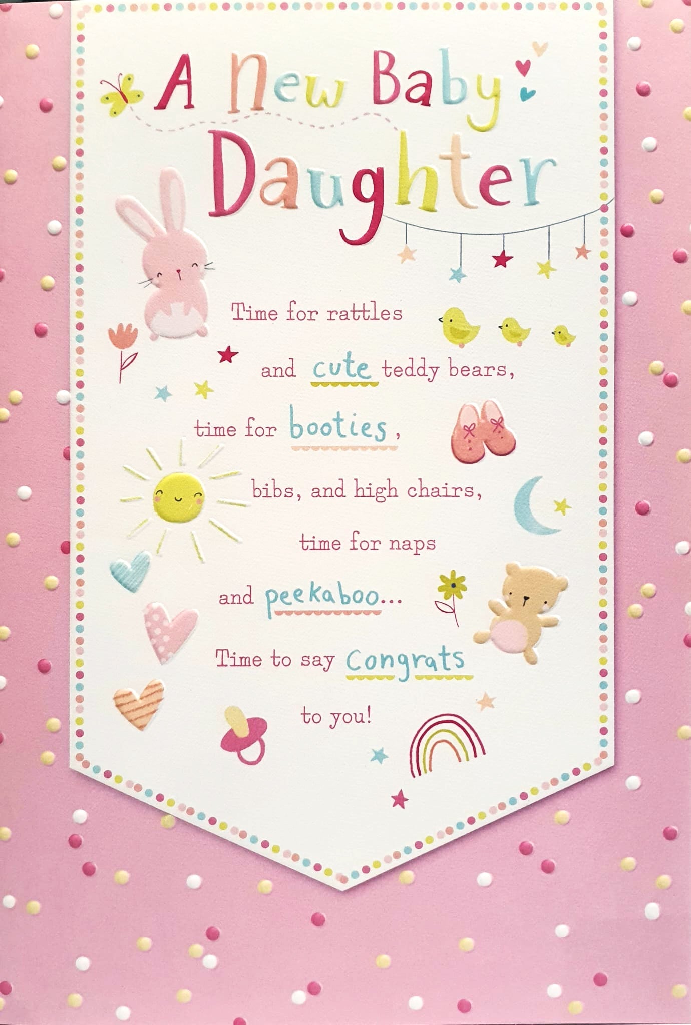 New Baby Girl Card - All Things Baby