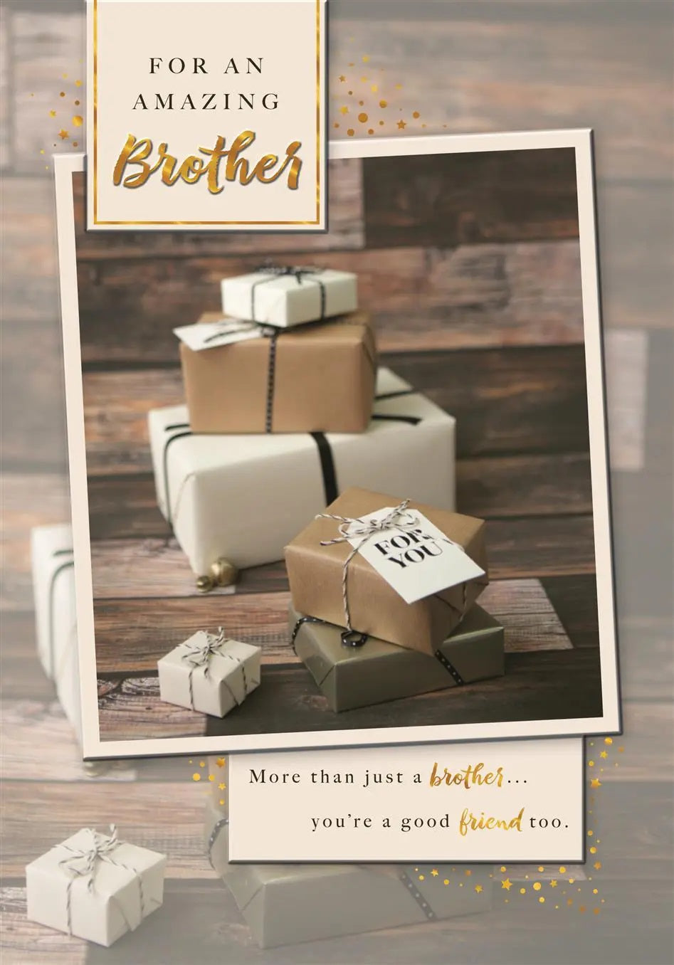 Brother Birthday Card - The Rustic Look 