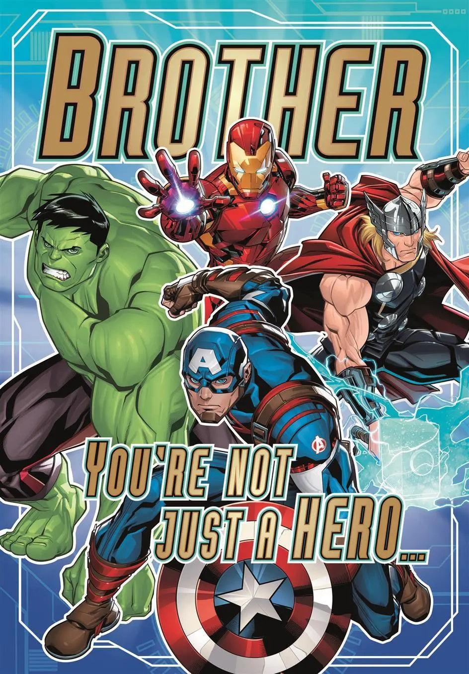 Brother Birthday Card - Avengers To The Rescue
