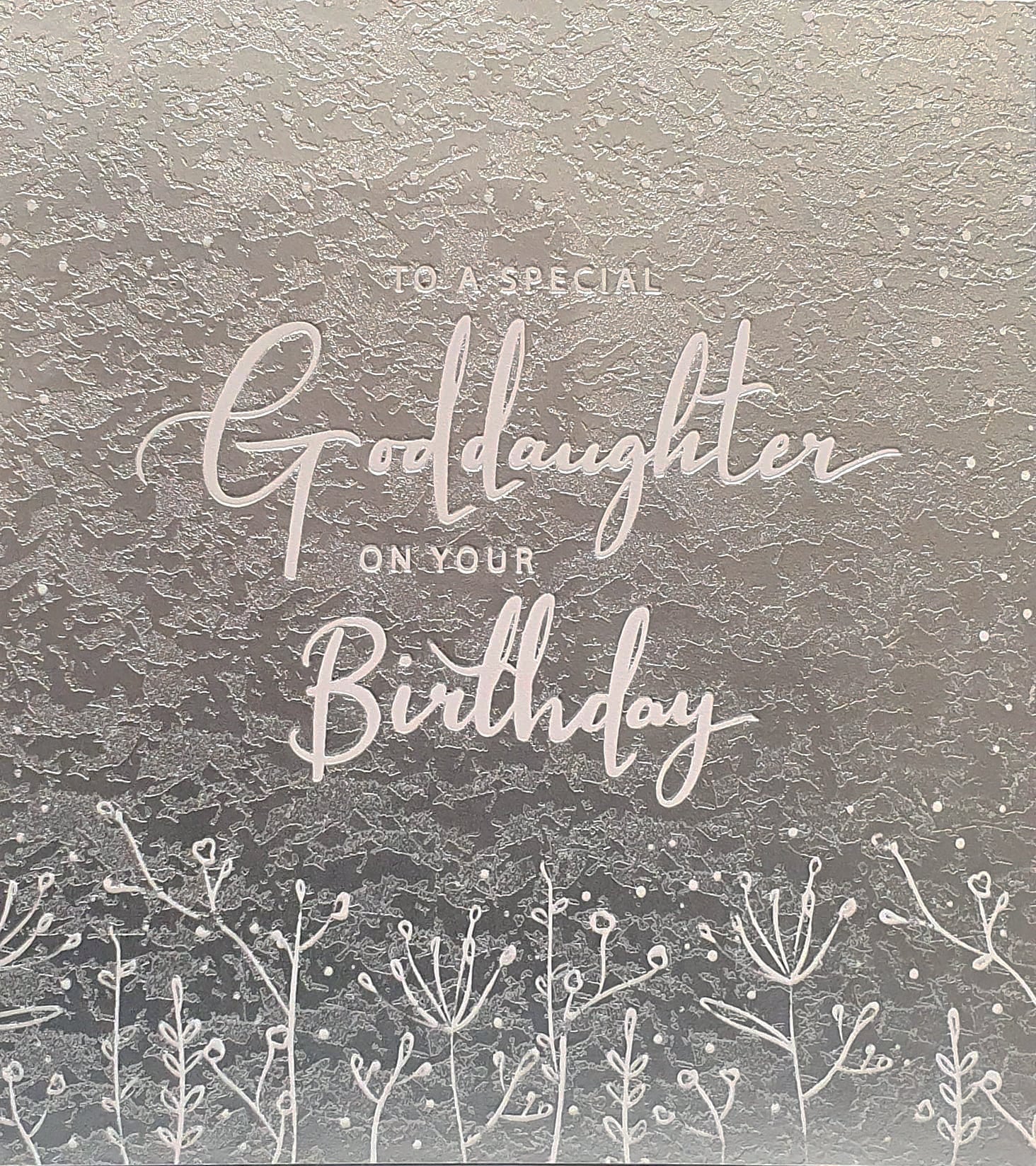 Goddaughter Birthday Card - Simplicity And Modern