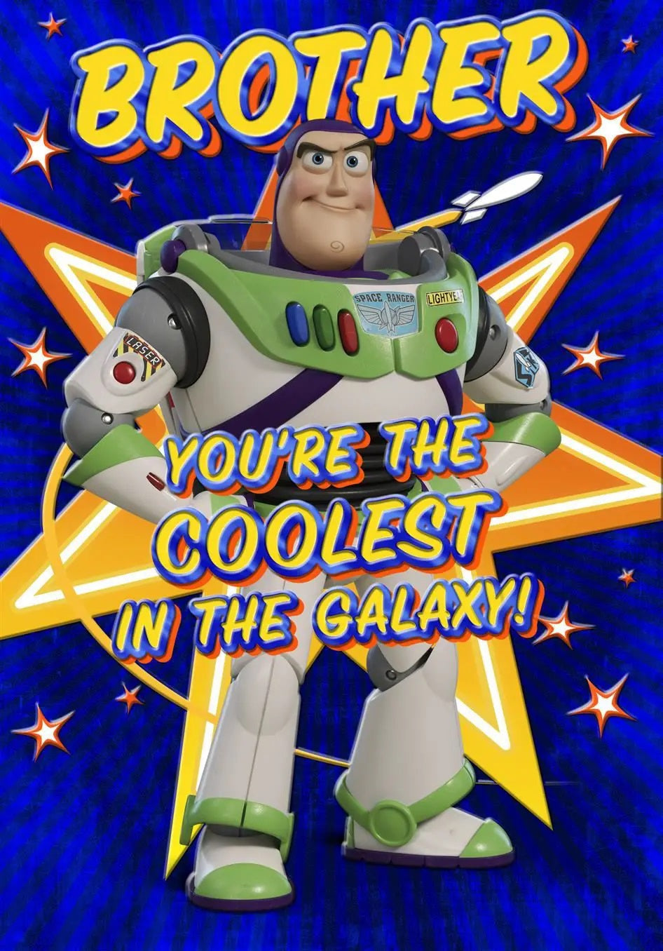 Brother Birthday Card - Cool Buzz Lightyear 