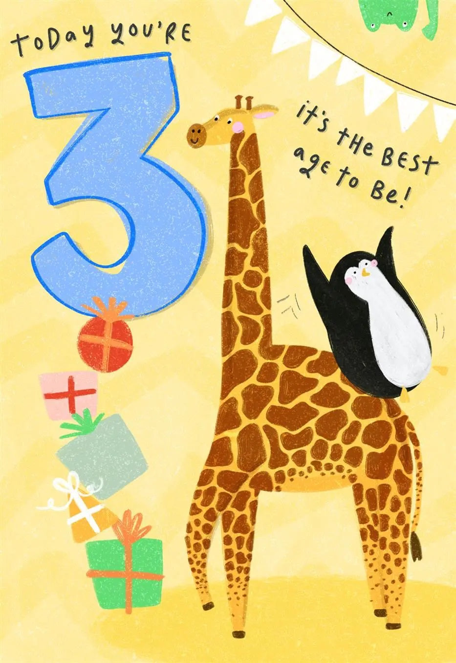 3rd Birthday Card - Animal Magic 