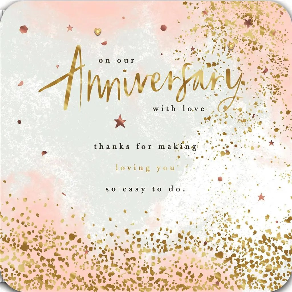 Our Anniversary Card - Star Confetti