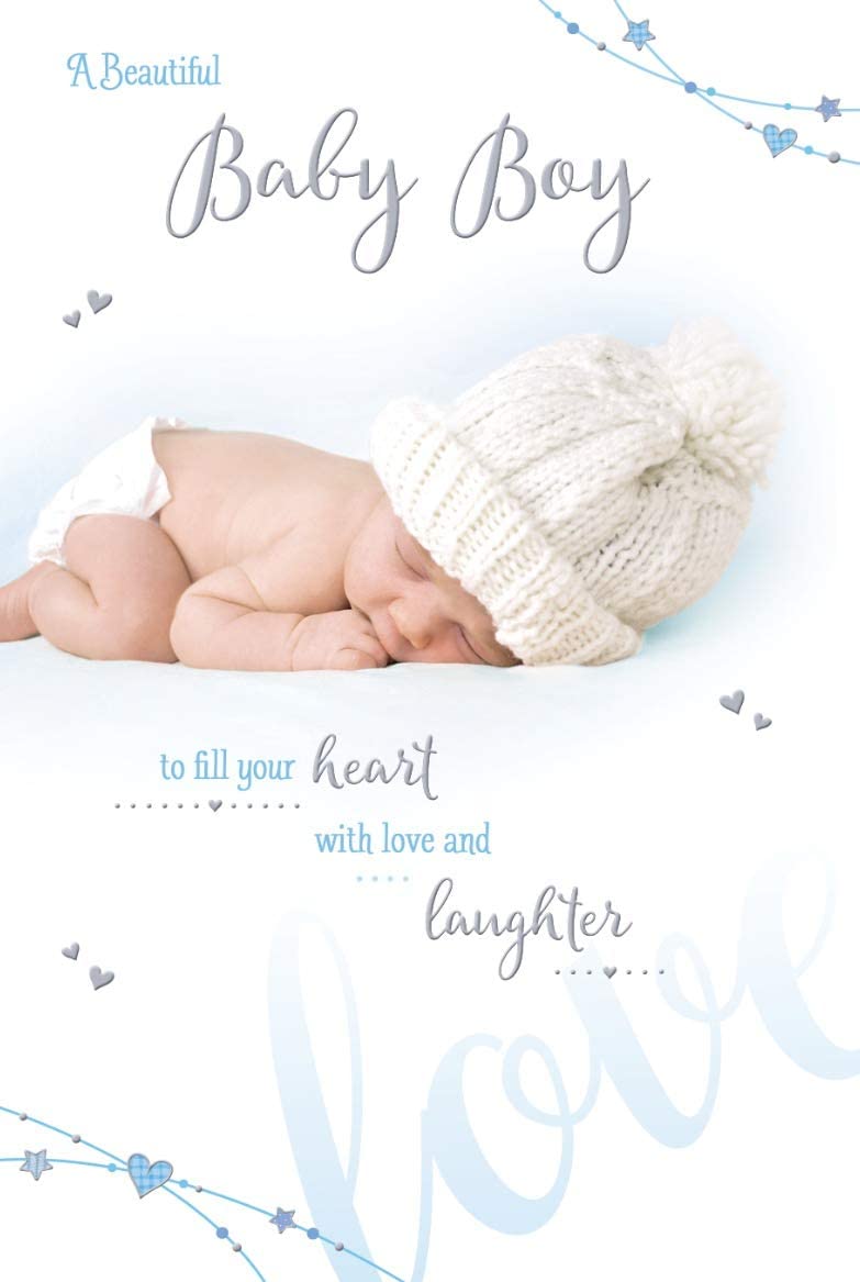 New Baby Boy Card - Gorgeous Baby Boy