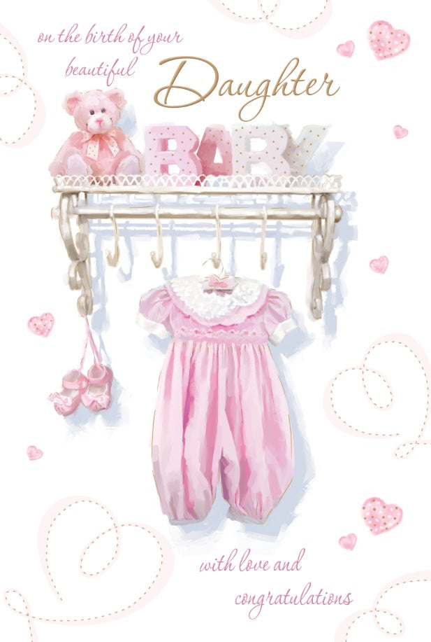 New Baby Girl Card - Welcome Baby Girl Gifts
