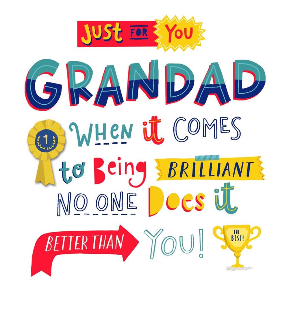 Grandad Birthday Card - You Take The Trophy