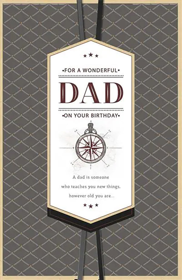 Dad Birthday Card - Timeless Elegance