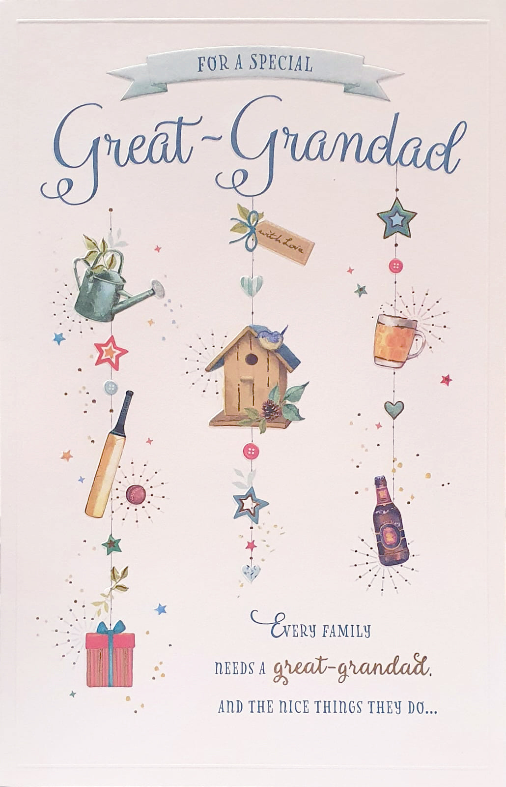 Great-Granddad Birthday Card -  Leisurely Time                                 