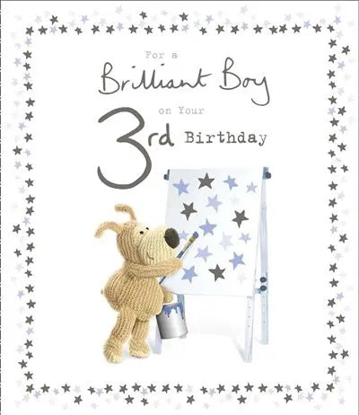 3rd Birthday Card - Boofle The Artist
