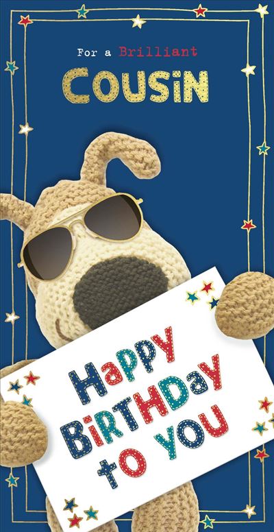 Cousin Birthday Card - Birthday Wishes From Boofles