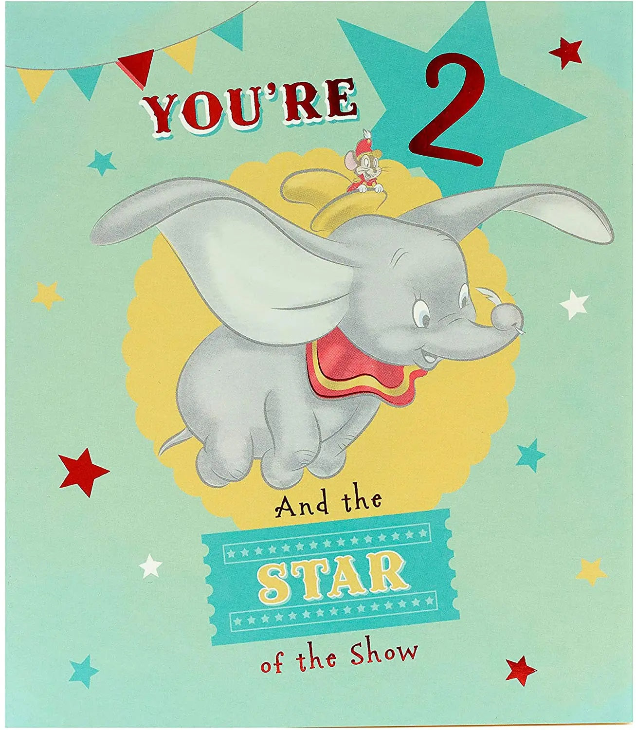 2nd Birthday Card - Dumbo and Timothy