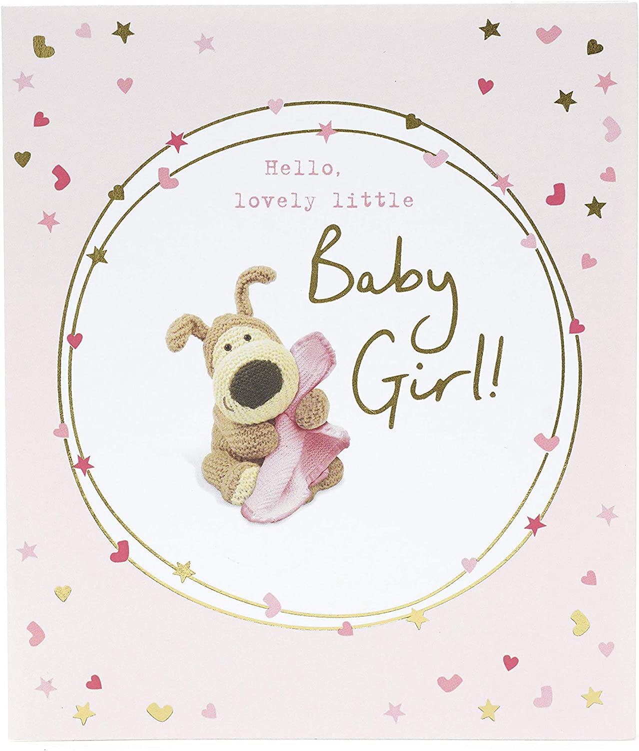 New Baby Girl Card - Greetings From Boofles