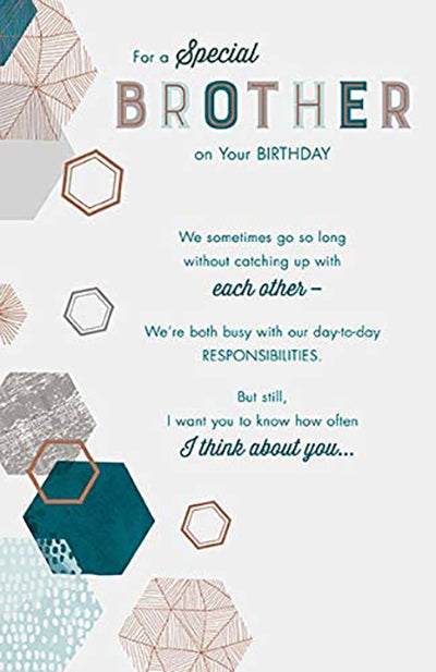 Brother Birthday Card - Timeless Bonds