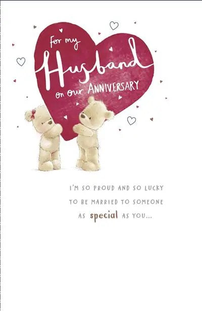 Husband Anniversary Card - Ahh So Cute, Feelings Of Love 