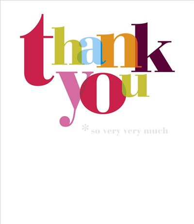 Thank You Card - The Bold Colours Of Appreciation