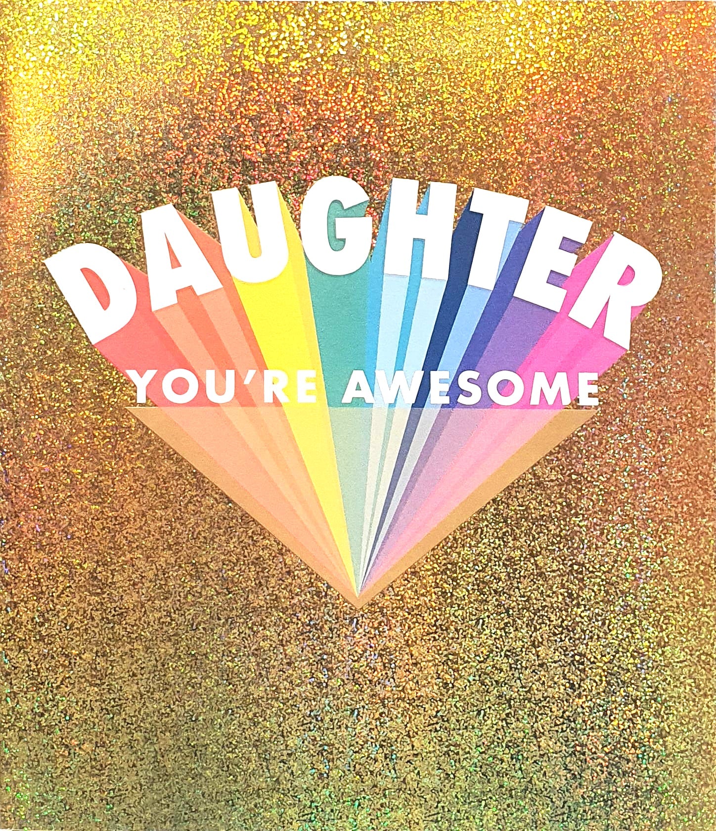 Daughter Birthday Card - Magical Colours Of A Rainbow