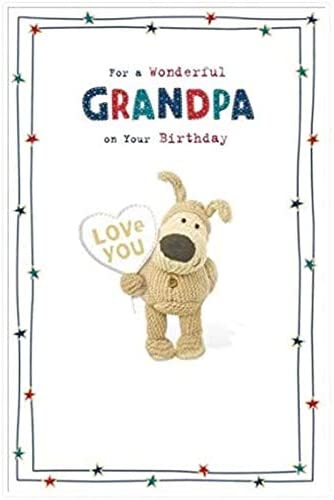 Grandpa  Birthday Card - Message From Boofles 
