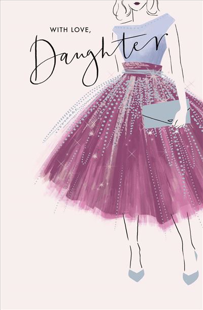 Daughter Birthday Card - Simplicity With Glamour