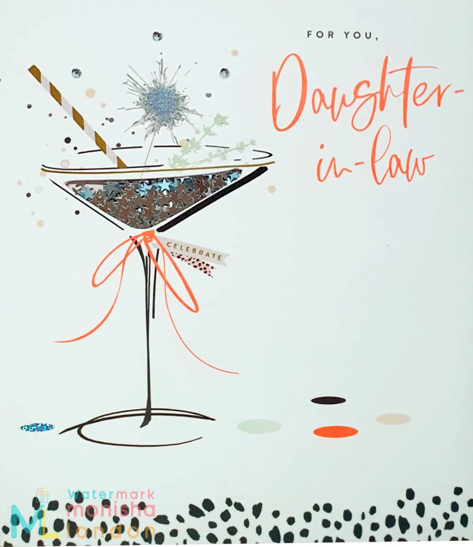 Daughter-in-Law Birthday Card - Delightful Sparkling Cocktail 