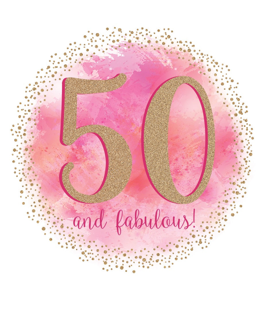 50th Birthday Card - Bold And Fabulous