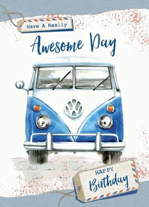 Birthday Card - The Magic Of VW Campervan 