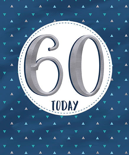 60th Birthday Card - Bold 60