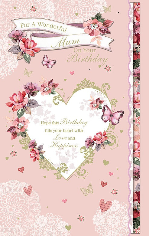 Mum Birthday Card - A Heartfelt Of Love And Happiness