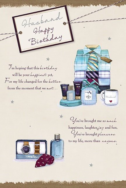 Husband Birthday Card - Dapper