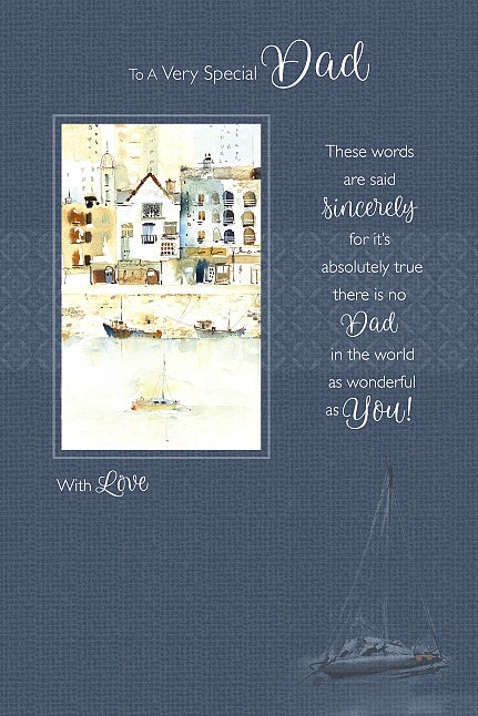 Dad Birthday Card - Sail Boats