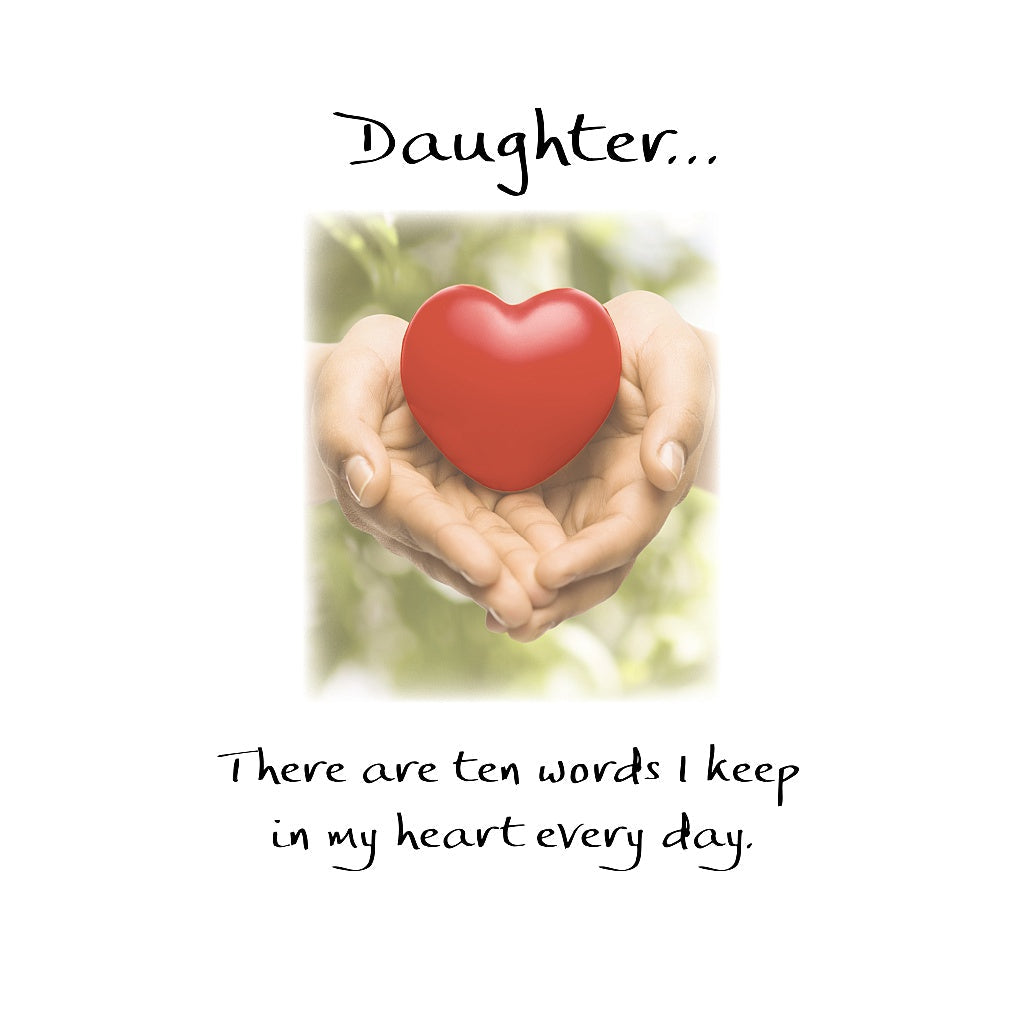 Daughter Card - Ten Words of Gratitude