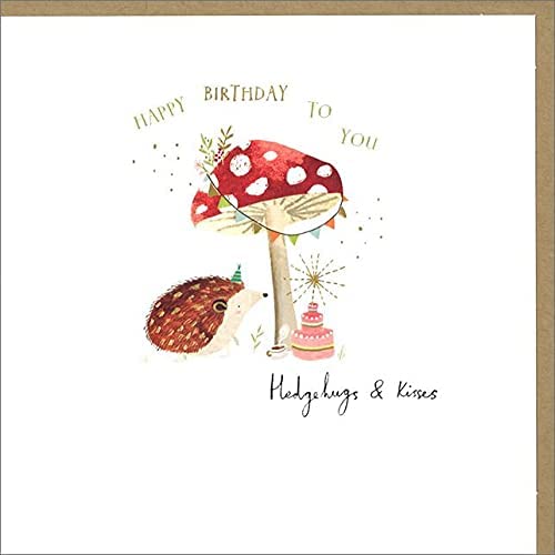 Birthday Card - Hedgehugs And Kisses