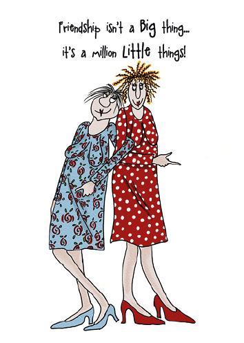 Humorous Blank Card - Friendship…A Million Little Things 