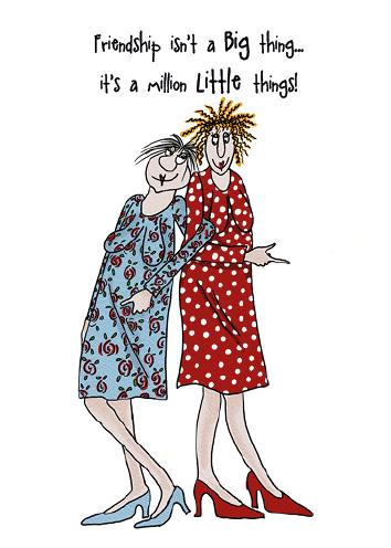 Humorous Blank Card - Friendship…A Million Little Things