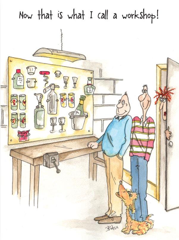 Humorous Blank Card - Workshop