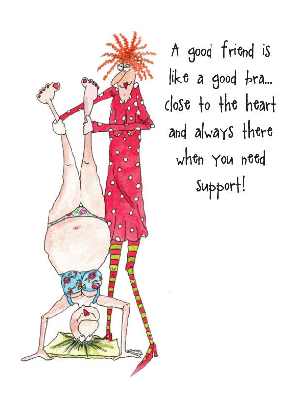Humorous Blank Card - Like A Good Bra