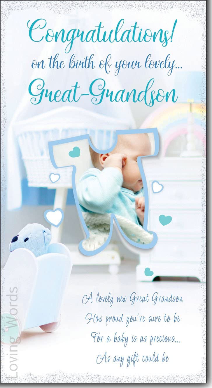 Birth of Your Great-Grandson Card - Bluey Blue