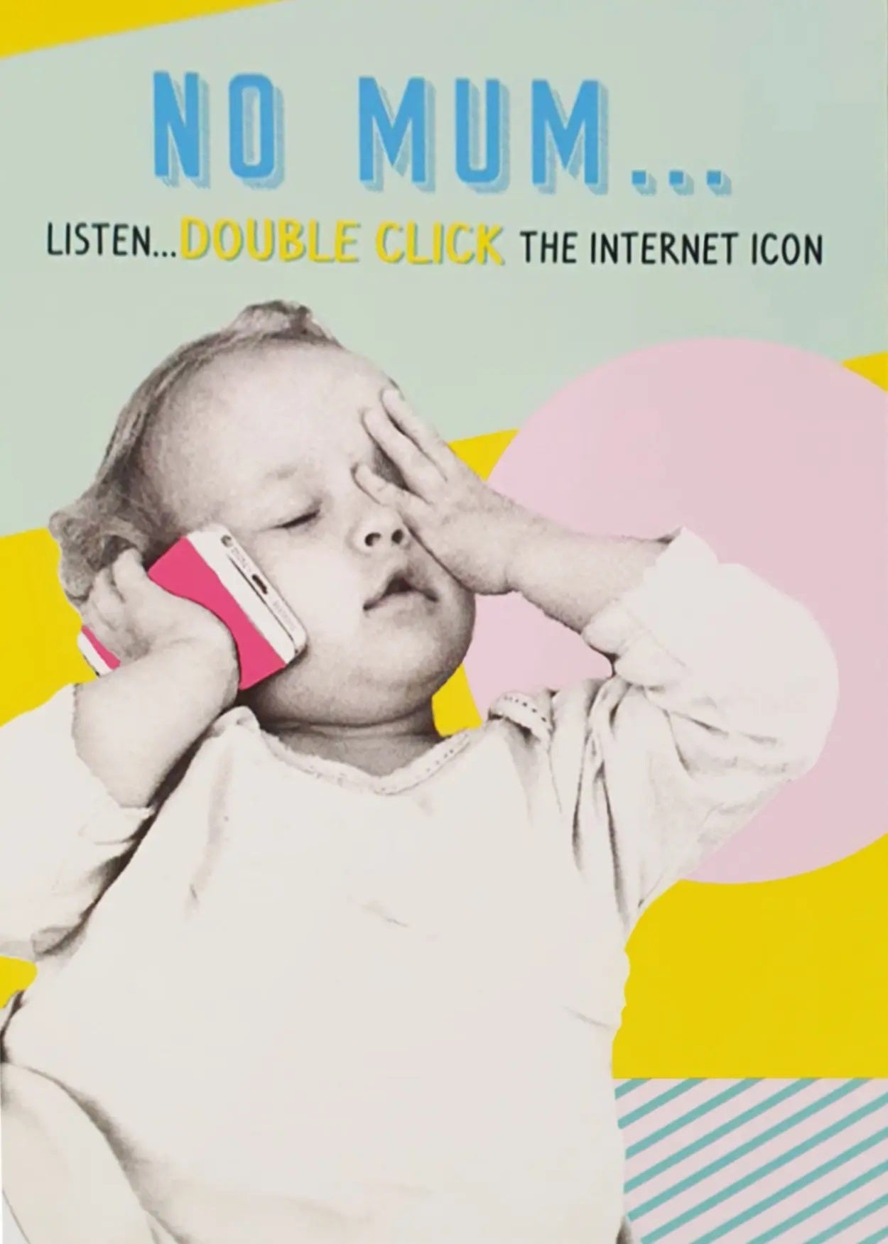 Mum Birthday Card - Mum And Technology