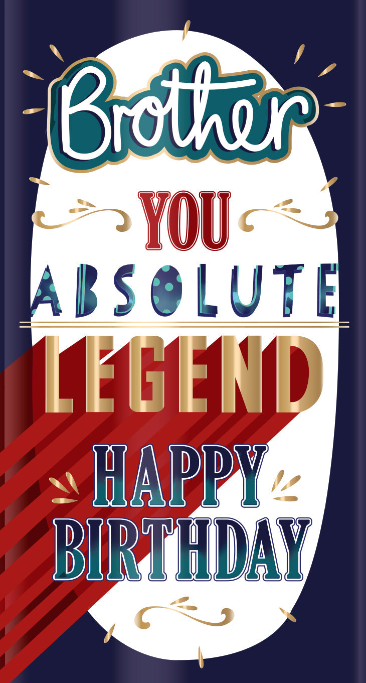 Brother Birthday Card - A Legend Of A Brother