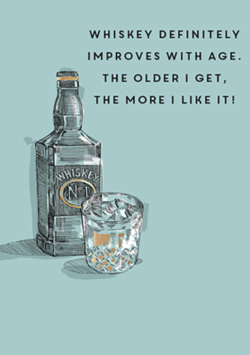 Birthday Card - Vintage Whiskey