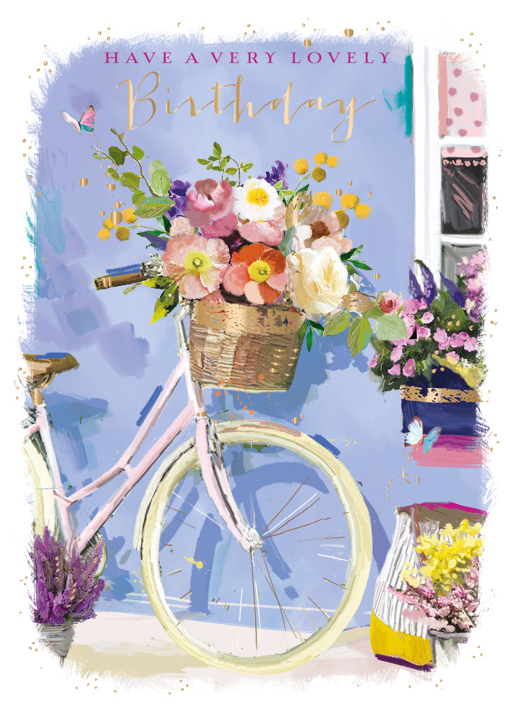 Birthday Card - Blooming Bicycle