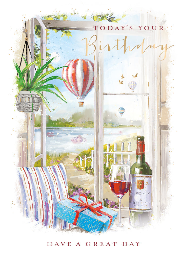 Birthday Card - Hot Air Balloon