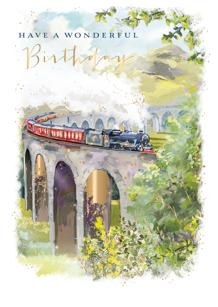 Birthday Card - Full Steam Ahead