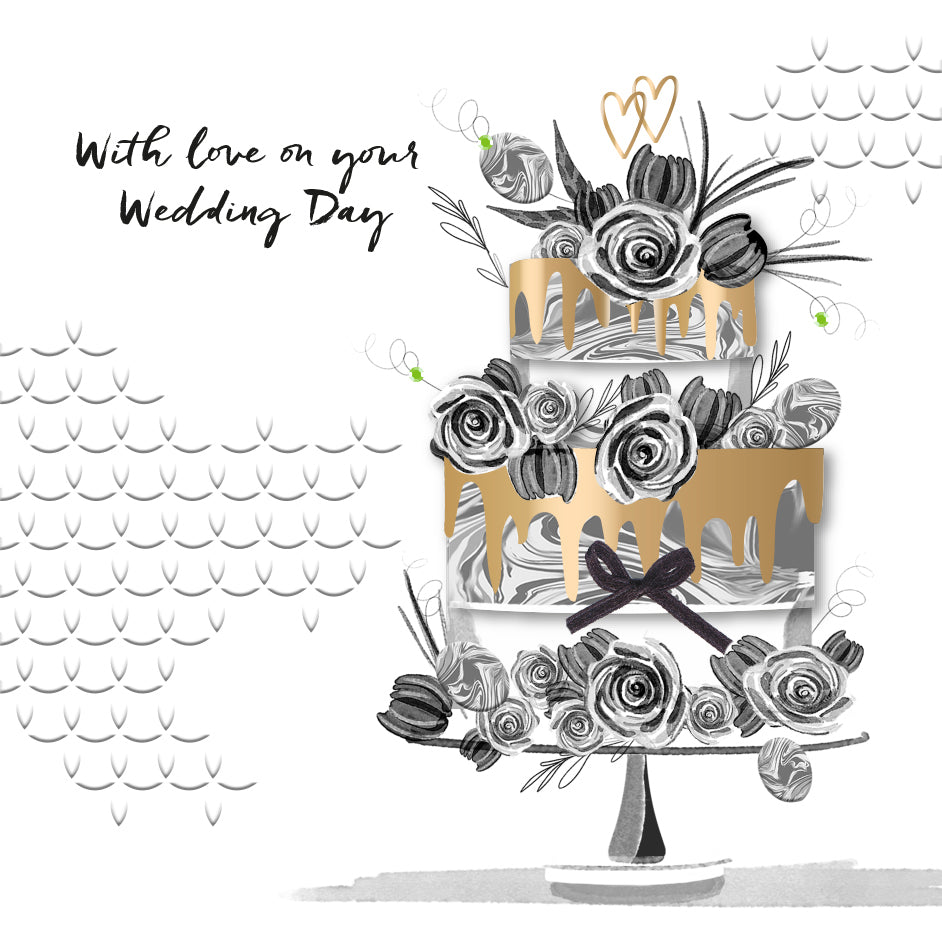 Wedding Card - Elegant Wedding Cake