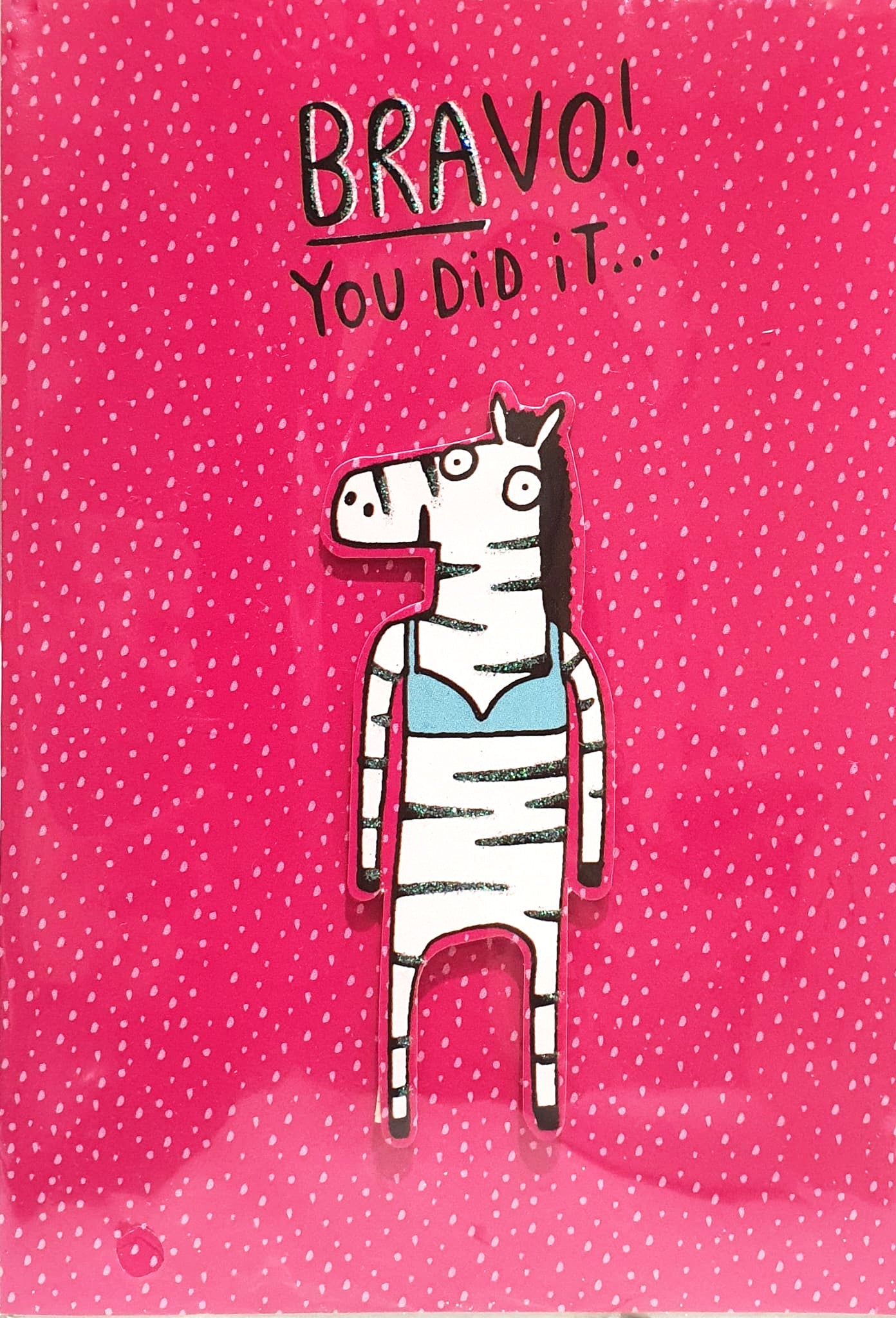 Congratulations Card - The Determination And Empowerment Of A Zebra