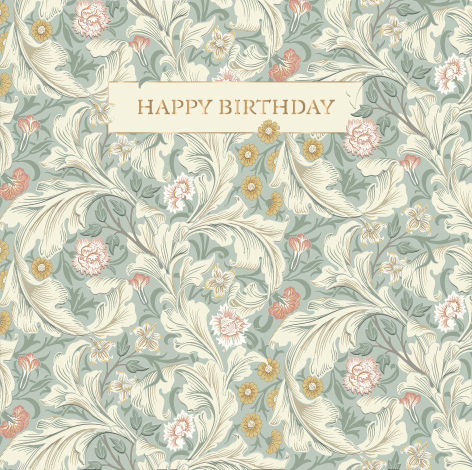 Birthday Card Blank - Flowers - Morris & Co