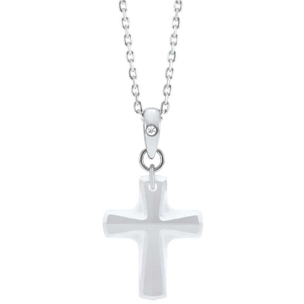 Cross Pendant and Chain Created with Swarovski Elements 