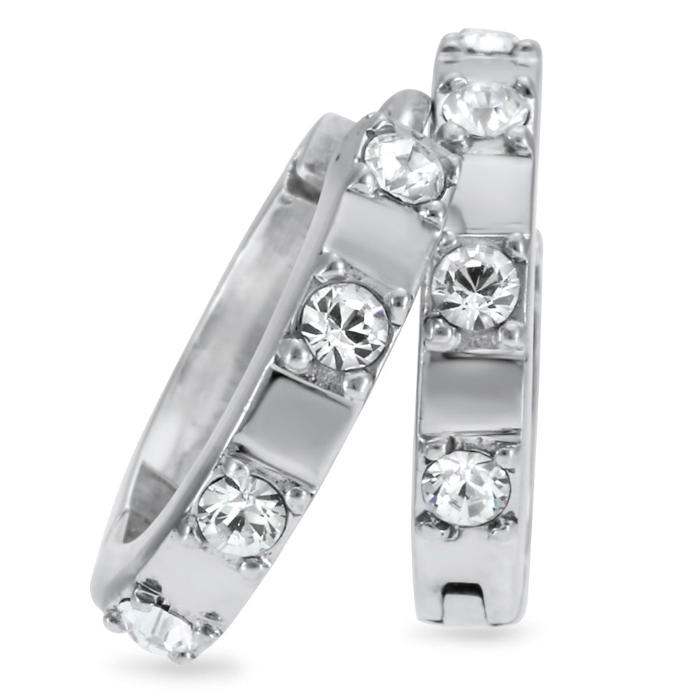 Hoop Earrings Created with Swarovski Elements