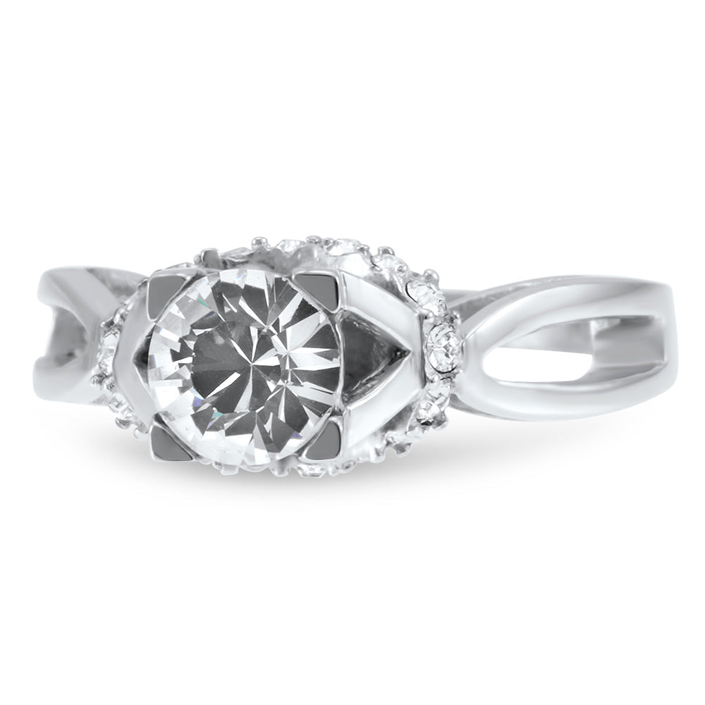 Cosmic Elegance Ring Created with Swarovski Elements